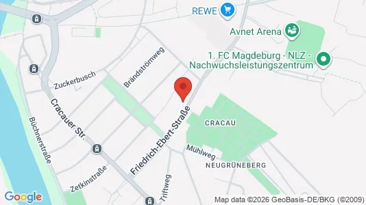 Apartments for rent i Magdeburg - kort over placeringen