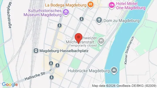 Apartments for rent i Magdeburg - kort over placeringen