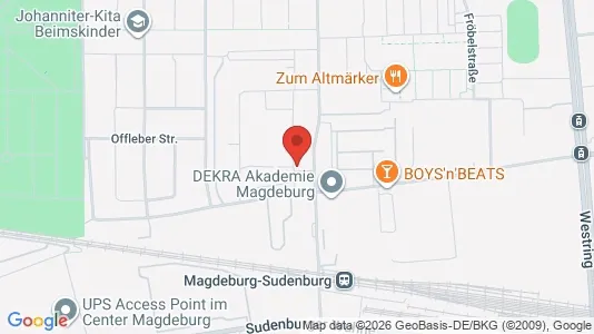 Apartments for rent i Magdeburg - kort over placeringen
