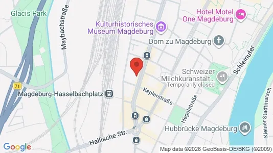 Apartments for rent i Magdeburg - kort over placeringen