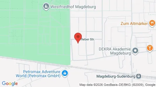 Apartments for rent i Magdeburg - kort over placeringen