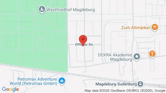 Apartments for rent i Magdeburg - kort over placeringen