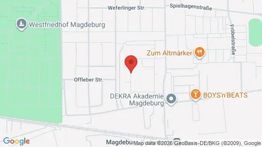 Apartments for rent i Magdeburg - kort over placeringen