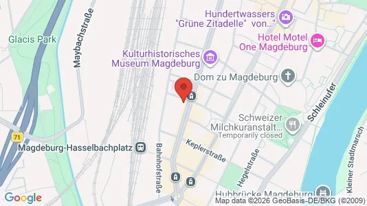 Apartments for rent i Magdeburg - kort over placeringen