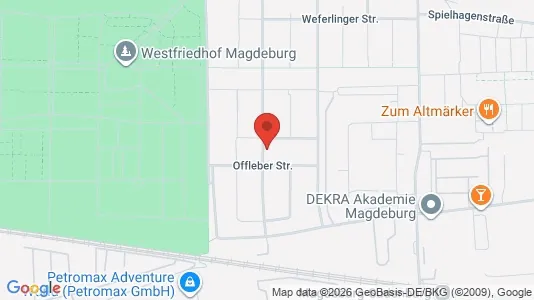 Apartments for rent i Magdeburg - kort over placeringen