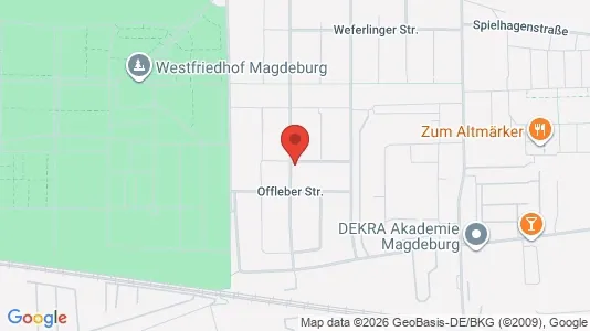 Apartments for rent i Magdeburg - kort over placeringen