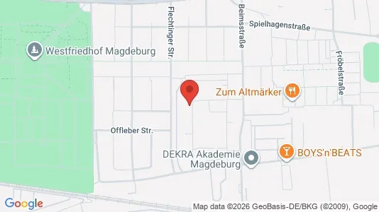 Apartments for rent i Magdeburg - kort over placeringen