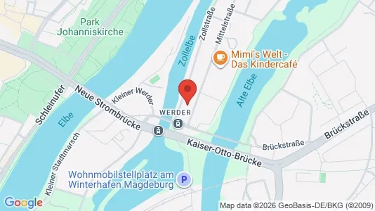Apartments for rent i Magdeburg - kort over placeringen
