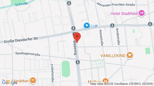 Apartments for rent i Magdeburg - kort over placeringen