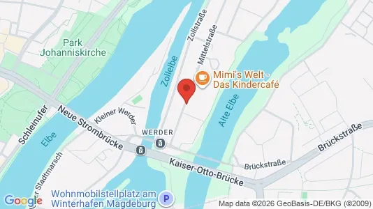 Apartments for rent i Magdeburg - kort over placeringen