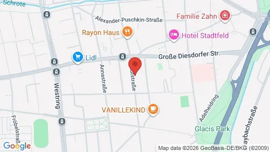 Apartments for rent i Magdeburg - kort over placeringen