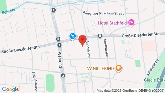 Apartments for rent i Magdeburg - kort over placeringen