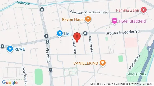 Apartments for rent i Magdeburg - kort over placeringen