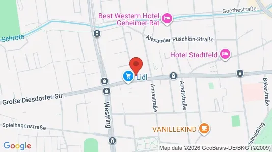 Apartments for rent i Magdeburg - kort over placeringen