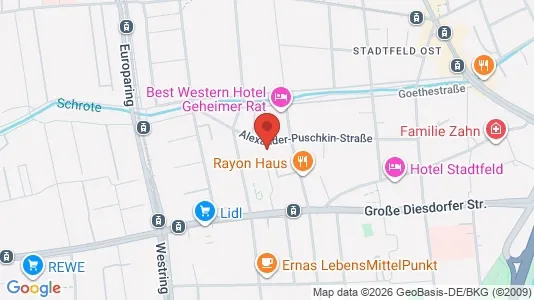 Apartments for rent i Magdeburg - kort over placeringen