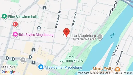 Apartments for rent i Magdeburg - kort over placeringen