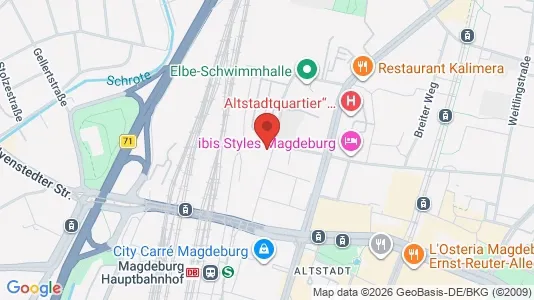 Apartments for rent i Magdeburg - kort over placeringen