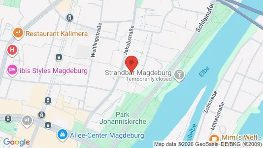Apartments for rent i Magdeburg - kort over placeringen