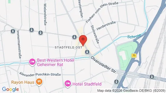 Apartments for rent i Magdeburg - kort over placeringen