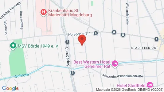 Apartments for rent i Magdeburg - kort over placeringen