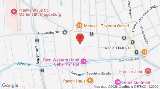 Apartments for rent i Magdeburg - kort over placeringen