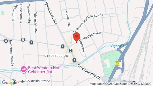 Apartments for rent i Magdeburg - kort over placeringen