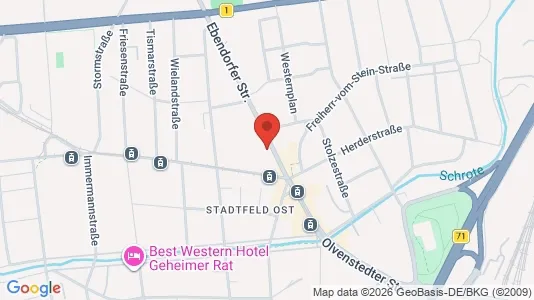 Apartments for rent i Magdeburg - kort over placeringen