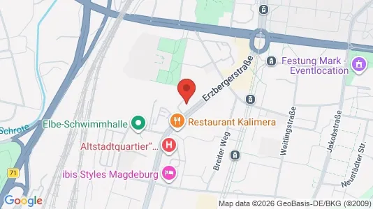 Apartments for rent i Magdeburg - kort over placeringen