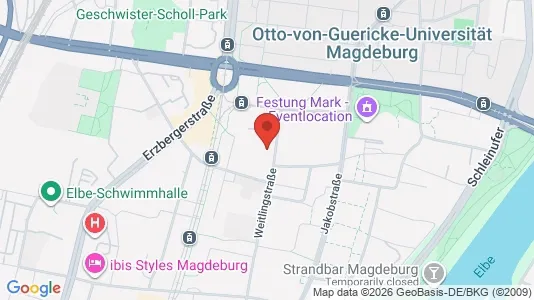 Apartments for rent i Magdeburg - kort over placeringen