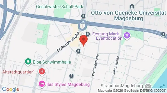 Apartments for rent i Magdeburg - kort over placeringen