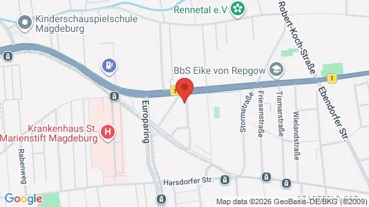 Apartments for rent i Magdeburg - kort over placeringen