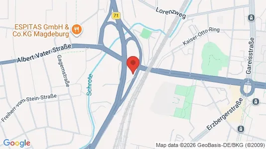 Apartments for rent i Magdeburg - kort over placeringen