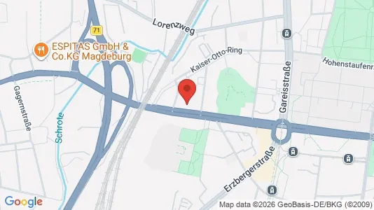 Apartments for rent i Magdeburg - kort over placeringen