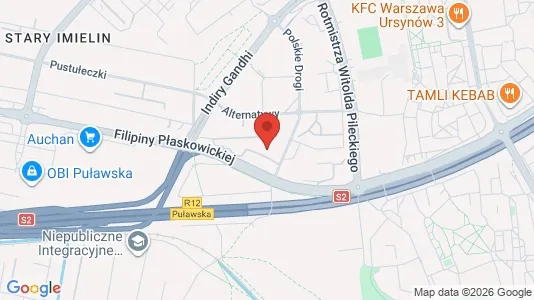 Apartments for rent i Warszawa Ursynów - kort over placeringen