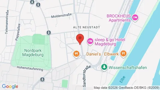 Apartments for rent i Magdeburg - kort over placeringen