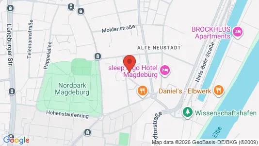 Apartments for rent i Magdeburg - kort over placeringen