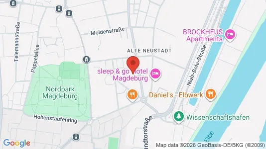 Apartments for rent i Magdeburg - kort over placeringen