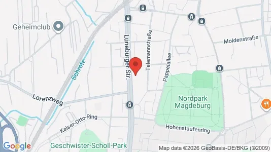 Apartments for rent i Magdeburg - kort over placeringen