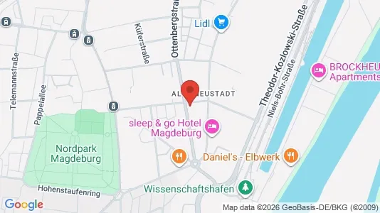 Apartments for rent i Magdeburg - kort over placeringen