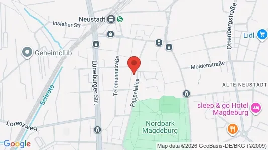 Apartments for rent i Magdeburg - kort over placeringen