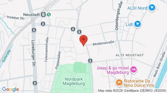 Apartments for rent i Magdeburg - kort over placeringen