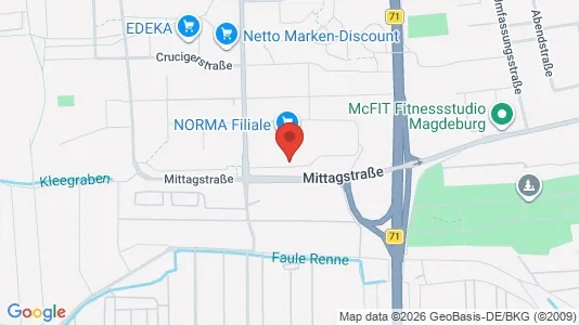 Apartments for rent i Magdeburg - kort over placeringen