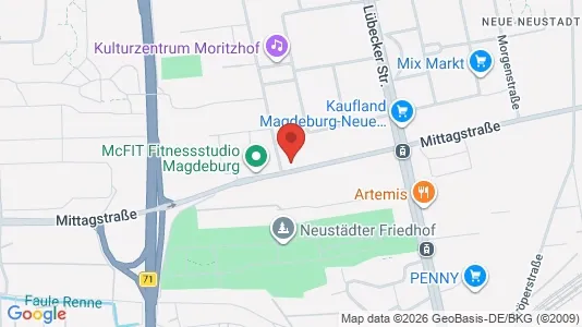 Apartments for rent i Magdeburg - kort over placeringen