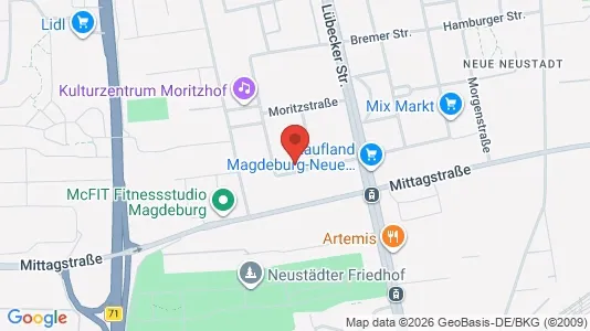 Apartments for rent i Magdeburg - kort over placeringen