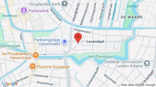 Apartments for rent i Leiden - kort over placeringen