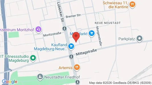 Apartments for rent i Magdeburg - kort over placeringen