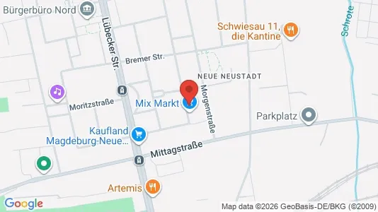 Apartments for rent i Magdeburg - kort over placeringen