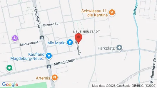 Apartments for rent i Magdeburg - kort over placeringen