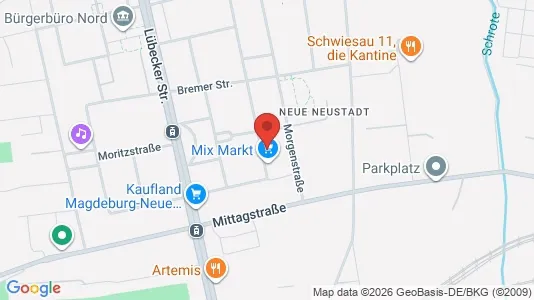 Apartments for rent i Magdeburg - kort over placeringen