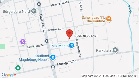 Apartments for rent i Magdeburg - kort over placeringen